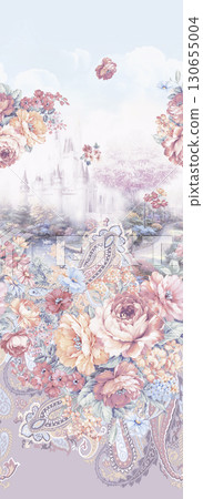 Assorted Floral Patterned Decorative Paper Designs 130655004