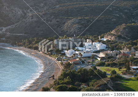 Pissouri village in cyprus overlooking mediterranean sea. Limassol District, Cyprus 130655054