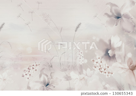 Diverse Floral and Patterned Decorative Paper Collection 130655343