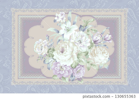 Diverse Floral and Patterned Decorative Paper Collection 130655363