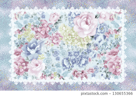 Diverse Floral and Patterned Decorative Paper Collection 130655366
