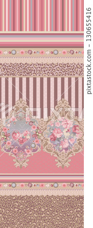 Diverse Floral and Patterned Decorative Paper Collection 130655416