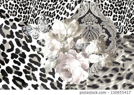 Diverse Floral and Patterned Decorative Paper Collection Diverse Floral and Patterned Decorative Paper Collection 130655417