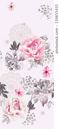 Diverse Floral and Patterned Decorative Paper Collection Diverse Floral and Patterned Decorative Paper Collection 130655435