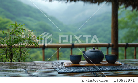 山中時尚的咖啡館 山中時尚的咖啡館 130655971