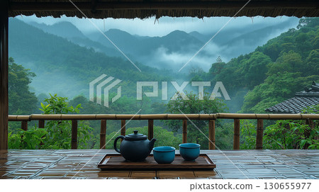 山中時尚的咖啡館 山中時尚的咖啡館 130655977