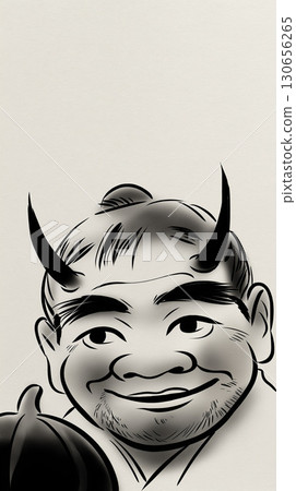 微笑的惡魔肖像-水墨風格萬聖節插圖 微笑的惡魔肖像-水墨風格萬聖節插圖 130656265
