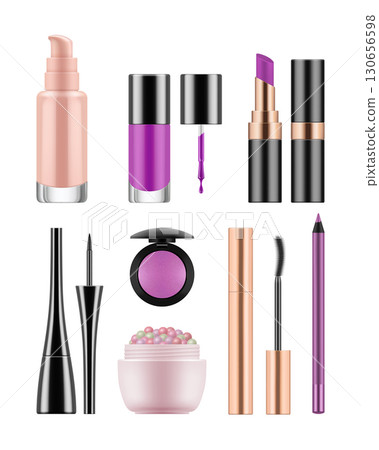 Realistic blank template of containers Realistic blank template of containers 130656598