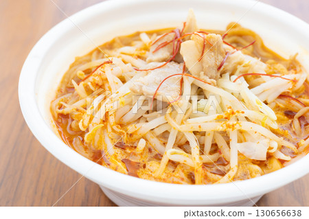 Delicious spicy ramen 130656638