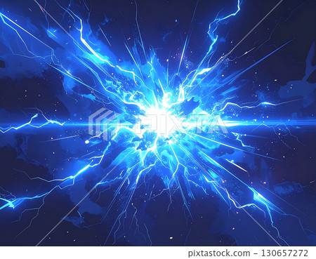 Spark effect background blue 130657272
