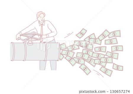 Financial success and wealth concept 130657274