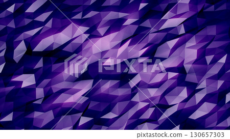 Dark purple polygon background with faceted shapes and luminous highlights, creating a futuristic abstract design Dark purple polygon background with faceted shapes and luminous highlights, creating a futuristic abstract design 130657303