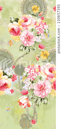 Varied Floral And Whimsical Patterned Decorative Paper Assortment Varied Floral And Whimsical Patterned Decorative Paper Assortment 130657395