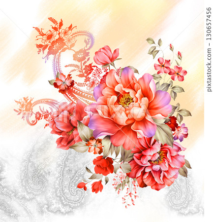 Varied Floral And Whimsical Patterned Decorative Paper Assortment Varied Floral And Whimsical Patterned Decorative Paper Assortment 130657456