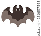 Cute bat silhouette 130657548