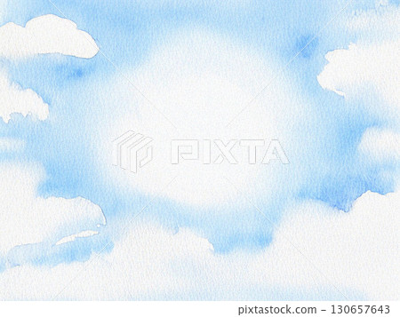 水彩畫的天空插圖 水彩畫的天空插圖 130657643