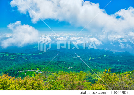 Nikko City, Tochigi Prefecture - View of Nikko city from Maruyama on Kirifuri Plateau Nikko City, Tochigi Prefecture - View of Nikko city from Maruyama on Kirifuri Plateau 130659033
