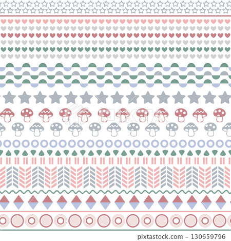 Charming Floral and Cartoon Patterned Decorative Paper Collection Charming Floral and Cartoon Patterned Decorative Paper Collection 130659796