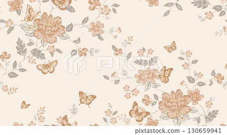 Diverse Floral and Leaf Patterned Decorative Paper Assortment 130659941
