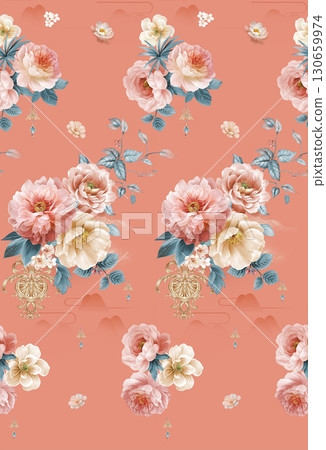 Diverse Floral and Leaf Patterned Decorative Paper Assortment 130659974