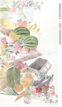 Diverse Floral and Leaf Patterned Decorative Paper Assortment 130659988