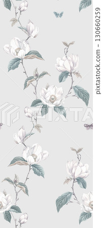 Artistic Floral Patterned Decorative Paper Collection 130660259