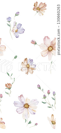 Artistic Floral Patterned Decorative Paper Collection 130660263