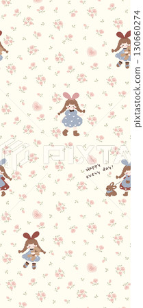 Artistic Floral Patterned Decorative Paper Collection 130660274