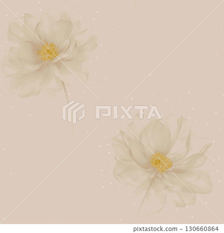 Pastel Floral Patterned Decorative Paper Collection 130660864