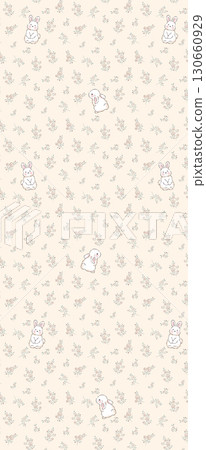 Pastel Floral Patterned Decorative Paper Collection 130660929