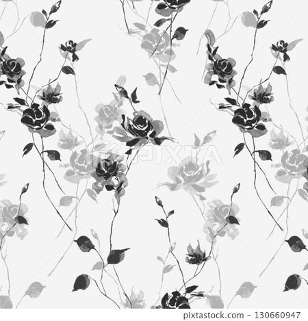 Pastel Floral Patterned Decorative Paper Collection 130660947