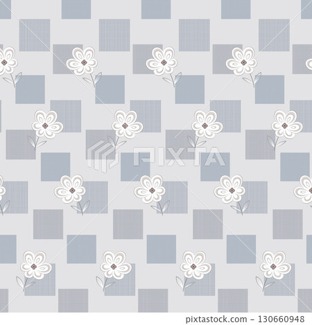 Pastel Floral Patterned Decorative Paper Collection 130660948