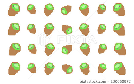 Kiwi pattern_pixel art Kiwi pattern_pixel art 130660972