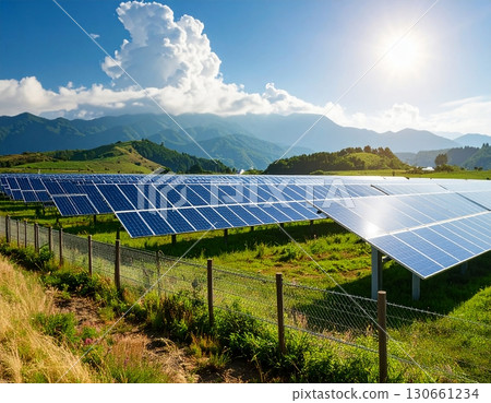 山中巨型太陽能發電系統 130661234