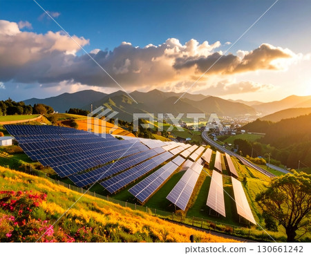 山中巨型太陽能發電系統 130661242