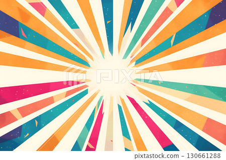 具有集中線條的普普背景素材 130661288