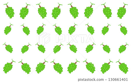Green grape pattern_pixel art Green grape pattern_pixel art 130661401