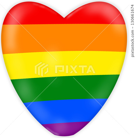 flag in heart flag in heart 130661674