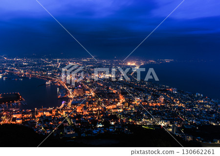 [Hokkaido_Hakodate] Night view of Hakodate in July 130662261