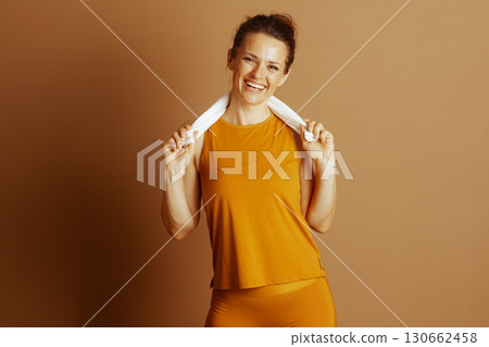 Sweaty & Happy: Post-Workout Achievement Smile 130662458