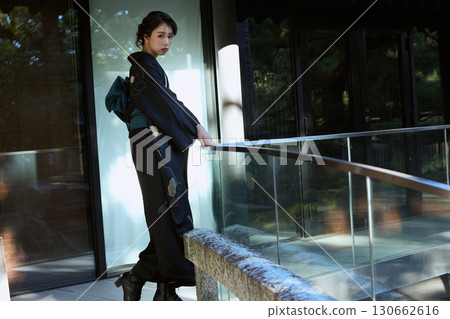 Portrait of a woman wearing traditional Japanese clothing at a shrine | Kimono, shrines, traditional beauty Portrait of a woman wearing traditional Japanese clothing at a shrine | Kimono, shrines, traditional beauty 130662616