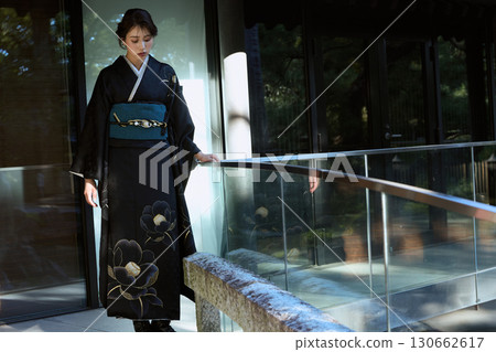 Portrait of a woman wearing traditional Japanese clothing at a shrine | Kimono, shrines, traditional beauty Portrait of a woman wearing traditional Japanese clothing at a shrine | Kimono, shrines, traditional beauty 130662617