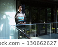 Portrait of a woman wearing traditional Japanese clothing at a shrine | Kimono, shrines, traditional beauty 130662627