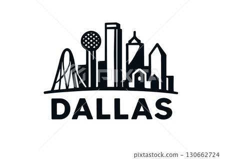 City skyline with iconic buildings and landmarks, Dallas 130662724