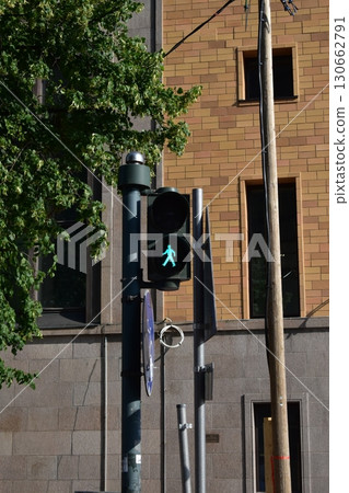 Pedestrian traffic lights in Helsinki 130662791