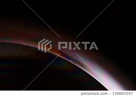 Colourful interference pattern, chemical liquid film, macro abstraction, scientific background, liquid edge Colourful interference pattern, chemical liquid film, macro abstraction, scientific background, liquid edge 130663547