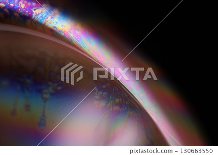 Colourful interference pattern, chemical liquid film, macro abstraction, scientific background, liquid edge Colourful interference pattern, chemical liquid film, macro abstraction, scientific background, liquid edge 130663550