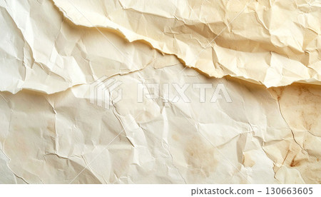 Wrinkled paper texture, vintage style background Wrinkled paper texture, vintage style background 130663605