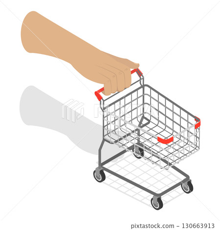 3D Isometric Flat Vector Illustration of Online Shopping, Delivery Service. Item 3 3D Isometric Flat Vector Illustration of Online Shopping, Delivery Service. Item 3 130663913