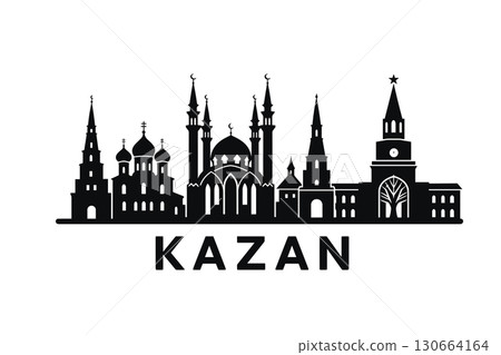 City skyline with iconic buildings and landmarks, Kazan City skyline with iconic buildings and landmarks, Kazan 130664164